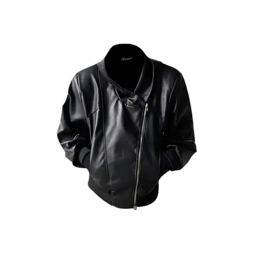 YIWANSHIDUO Кожа Куртка Унисекс