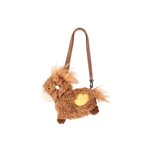 Британский музей Полиэстер Кросс-боди Сумка Мини Женская Коричневый и Ярко-желтый