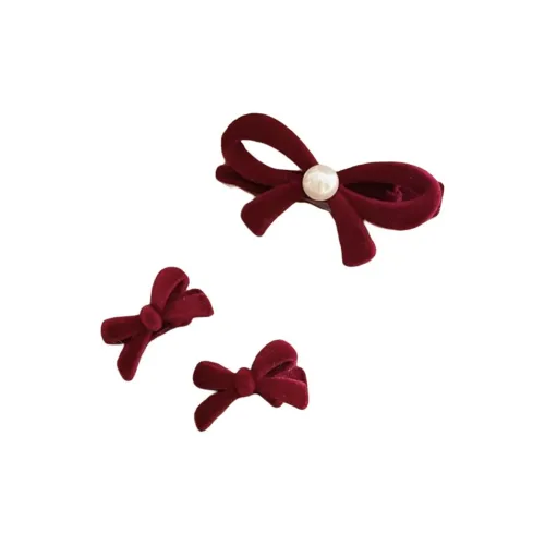 YOUYUYAN Осенне-зимняя заколка Stray заколка для челки новогодний красный бархатный бант заколка-краб для женщин