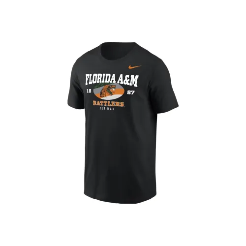 Nike College Черные Мужские T-Рубашки