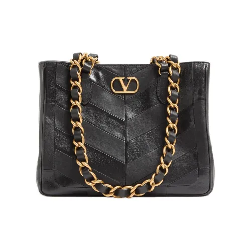 Valentino Garavani Матовый Овчина Плечевая Сумка Маленькая Женская Черная