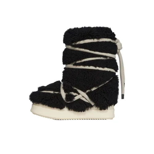 Rick Owens RO Mega Bumper LUNAR Короткий Сноубутсы Мужской Черный