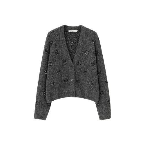 SOON FLOWER Темно-серый Женский Свитер