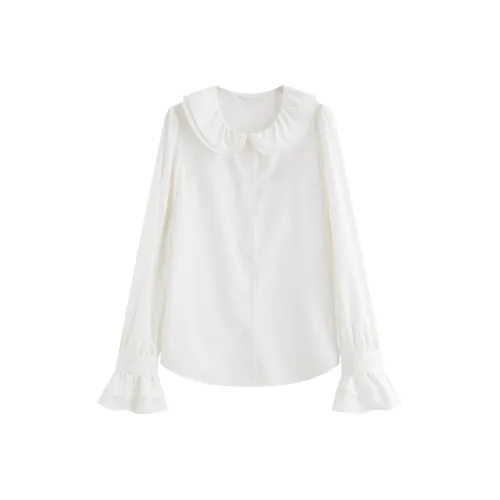 FANSILANEN Pure White Women's Shirts