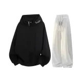 Чёрный топ + Белый Фотиния Серый K