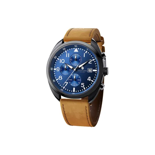 SAPPHERO Кварцевый механизм искусственная кожа ремешок часы унисекс разноцветный циферблат