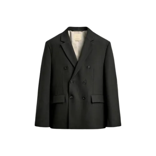 ZARA Collaboration Зеленый Синий Мужские Деловые Костюмы