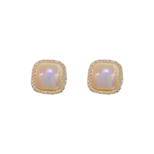 BONAS Copper Stud Earrings Women's BONAS Медные серьги-гвоздики женские