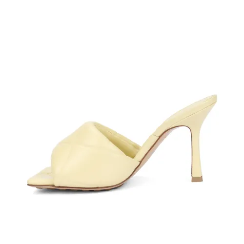 Bottega Veneta Lido Stylish Sandals 9cm Women's Yellow Bottega Veneta Lido Стильные сандалии 9 см Женские Желтые