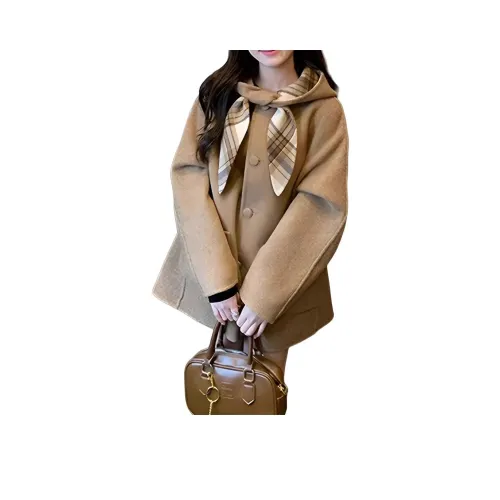 BQERTY Кофе Женские Пальто