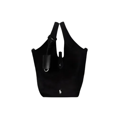 Polo Ralph Lauren Нубук Сумка Маленькая Женская Черная