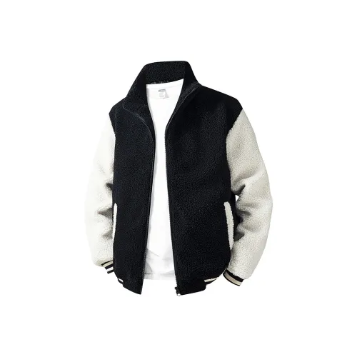 APBM Черный Бежевый Белый Рукава Унисекс Бархатные Куртки