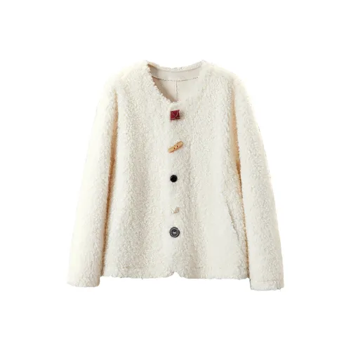 TOUCH Cropped Coat Women's Ecru TOUCH Укороченное пальто женское экрю