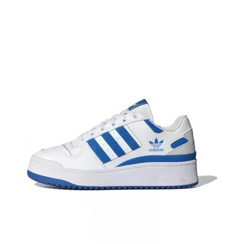 Adidas Originals FORUM BOLD STRIPES Смелый Полосы Низкие Кроссовки для скейтбординга Женские Белые Синие