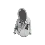 Серый [Съемный меховой воротник]