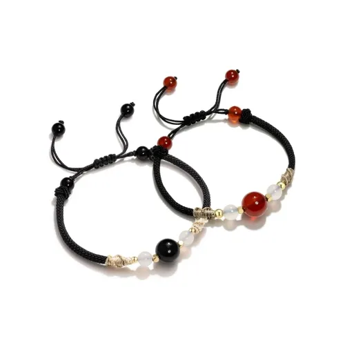 GETINGRUO Браслет с шнурками из агата Унисекс