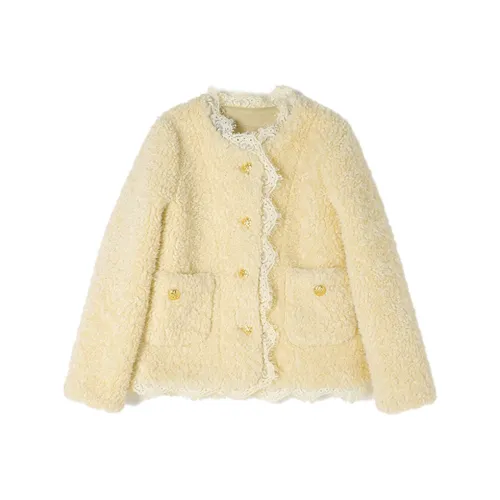 YUANYUAN GIRL Плюшевое пальто зимнее для подростков