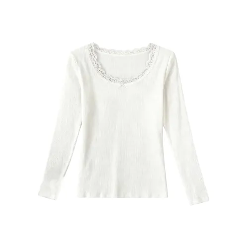 IUNOP Длинный рукав Т-рубашка Женская