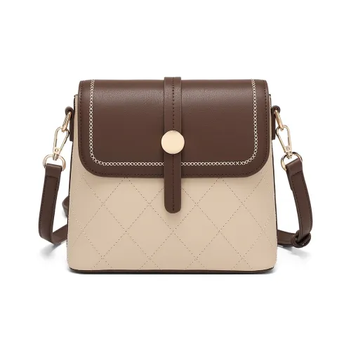 MEXICAN Коровья кожа Сумка через плечо Стандартная Женская Фундуковый Абрикос Кофейный