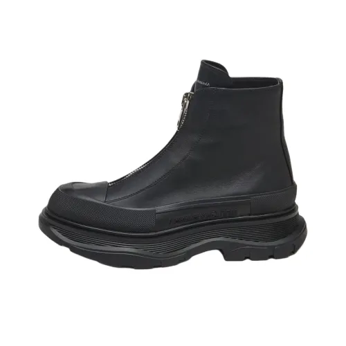 Alexander McQueen Tread Slick Короткий Martin Boot 4,5 см Женские Черный