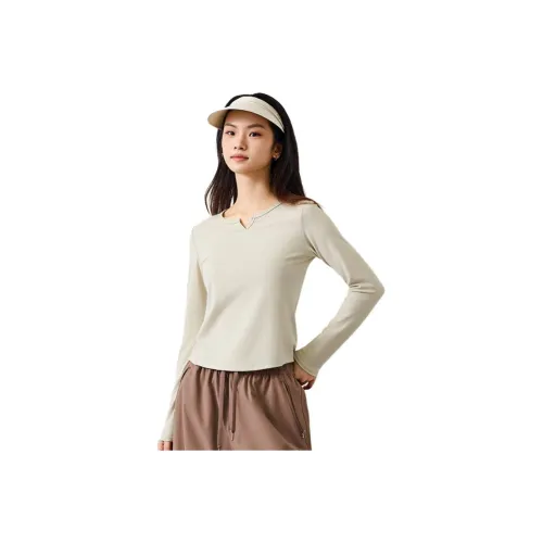 ANTA SUPERSTORE Простые Чистые Серые Женские T-рубашки