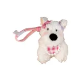 Розовая клетка, нагрудник, вест-хайленд