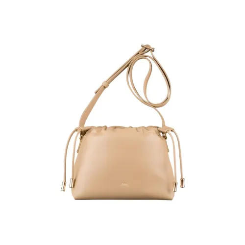 A.P.C Ninon ПУ (полиуретан) Сумка через плечо Маленькая Женская Гравий