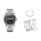 Стальной браслет Глубокий черный [Оригинальная коробка + браслет]