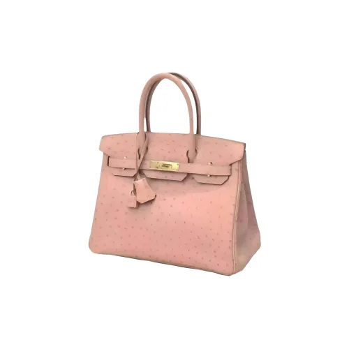 HERMES Birkin Коровья кожа Togo Сумка Женская Керамика Любовь Розовый