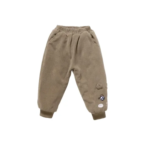 SHIBU Colorful Облако Мышка Боковая сторона Котенок С флисовой подкладкой Тренировочные брюки 1 Хаки Предшкольные Тренировочные брюки