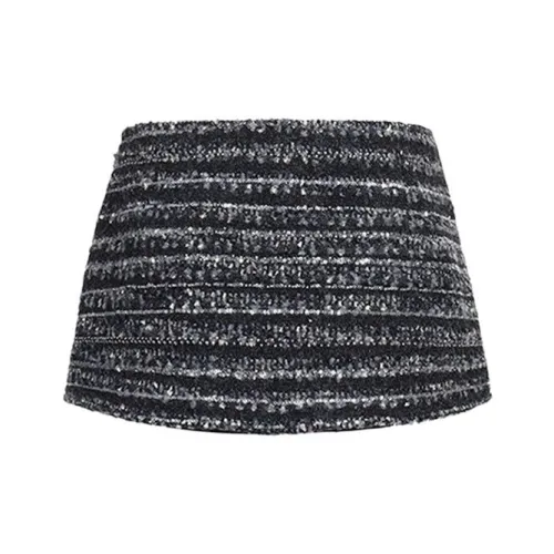 April20th Черный Серый Женский Повседневный Короткий Юбка