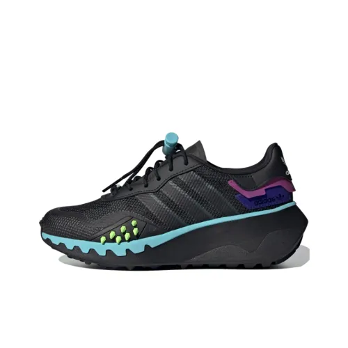 Adidas Originals Choigo Дышащие Низкие Беговые Кроссовки Женские Черные Синие