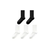 Белый+Белый+Белый+Черный+Черный[5 пар]