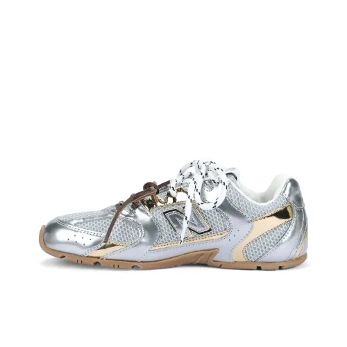 MIU MIU New Balance Коллаборация 530 SL Low Топ Повседневная обувь Женская Серебряная