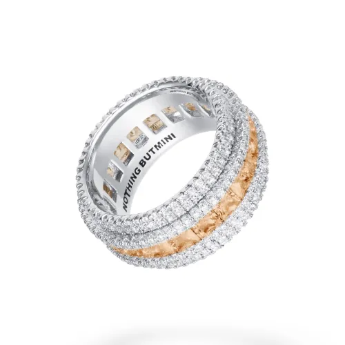 NothingButMini Цирконовые кольца унисекс разноцветные