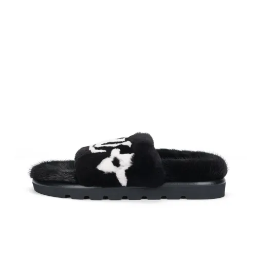 LOUIS VUITTON Pool Pillow Comfort Шлепанцы Женские Черный белый