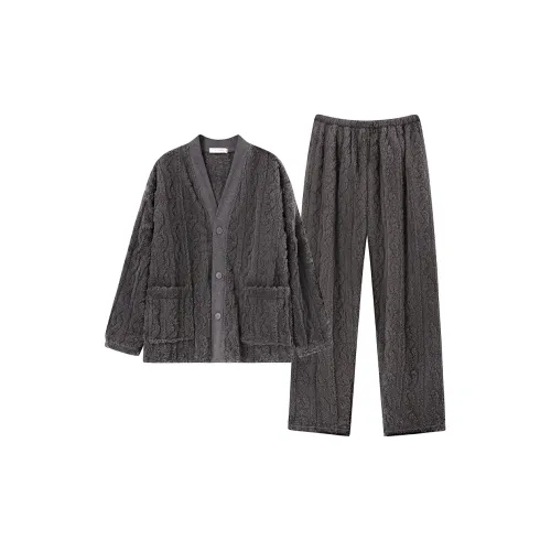 MADALLO Серый Мужской Пижамный Комплект