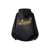 Чёрный, жёлтый, текст, с флисовой подкладкой