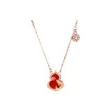 Кулон "Тыква" из серебра S925 для женщин, розовое золото