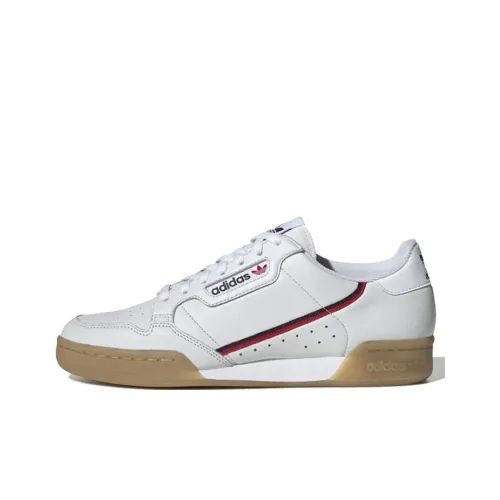 Adidas Originals Continental 80 Slip-Resistant Low Top Скейтборд Кроссовки Унисекс Красный Синий Линия