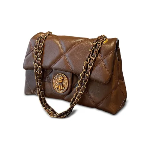 COMELY Сумка через плечо из синтетической кожи стандартная женская кофейного цвета