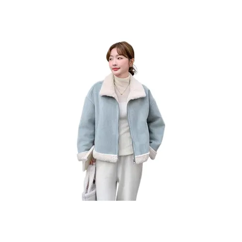 GUOZHEN Вельвет Feel Пальто Женское