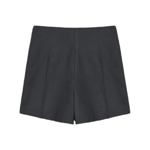 Nick Nicole Fw25 Классический Микро Half Брюки_Серый Повседневные шорты Женские