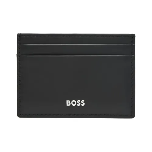 BOSS Минималистский стиль Однотонный Держатель для карт Мужской Черный
