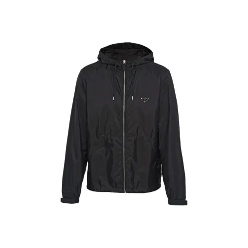 PRADA Мужские черные куртки