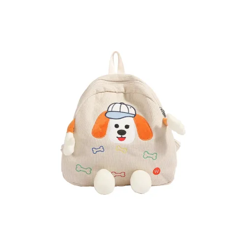 WHERE WHAT WHO Ткань Рюкзак Стандартный Женский Айвори Черный Желтый Темно-коричневый