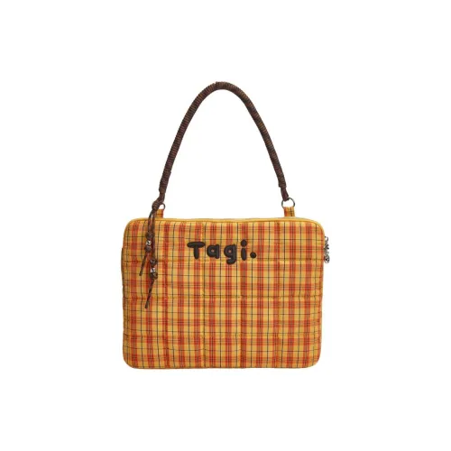 Таги. Хлопок наполненный вышивка бусины портативный одно плечо ноутбук сумка ноутбук сумка унисекс цитрусово-оранжевый Cookies