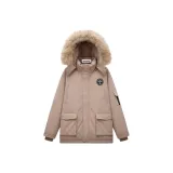 Хаки хлопковый пуховик