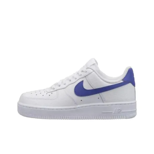 Nike Air Force 1 Устойчивые к истиранию Низкие Кроссовки для скейтбординга Мужские Синие Белые