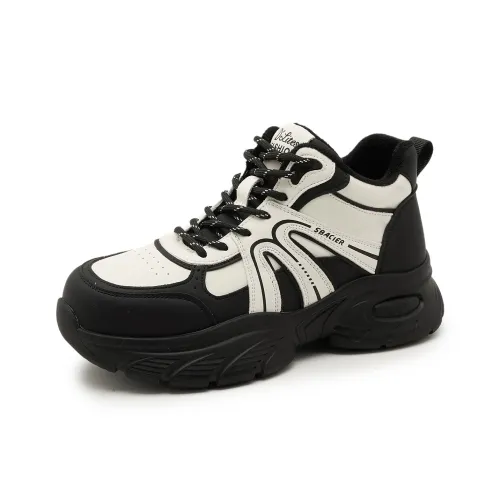 POOQ Толстая подошва кроссовки MID топ женские